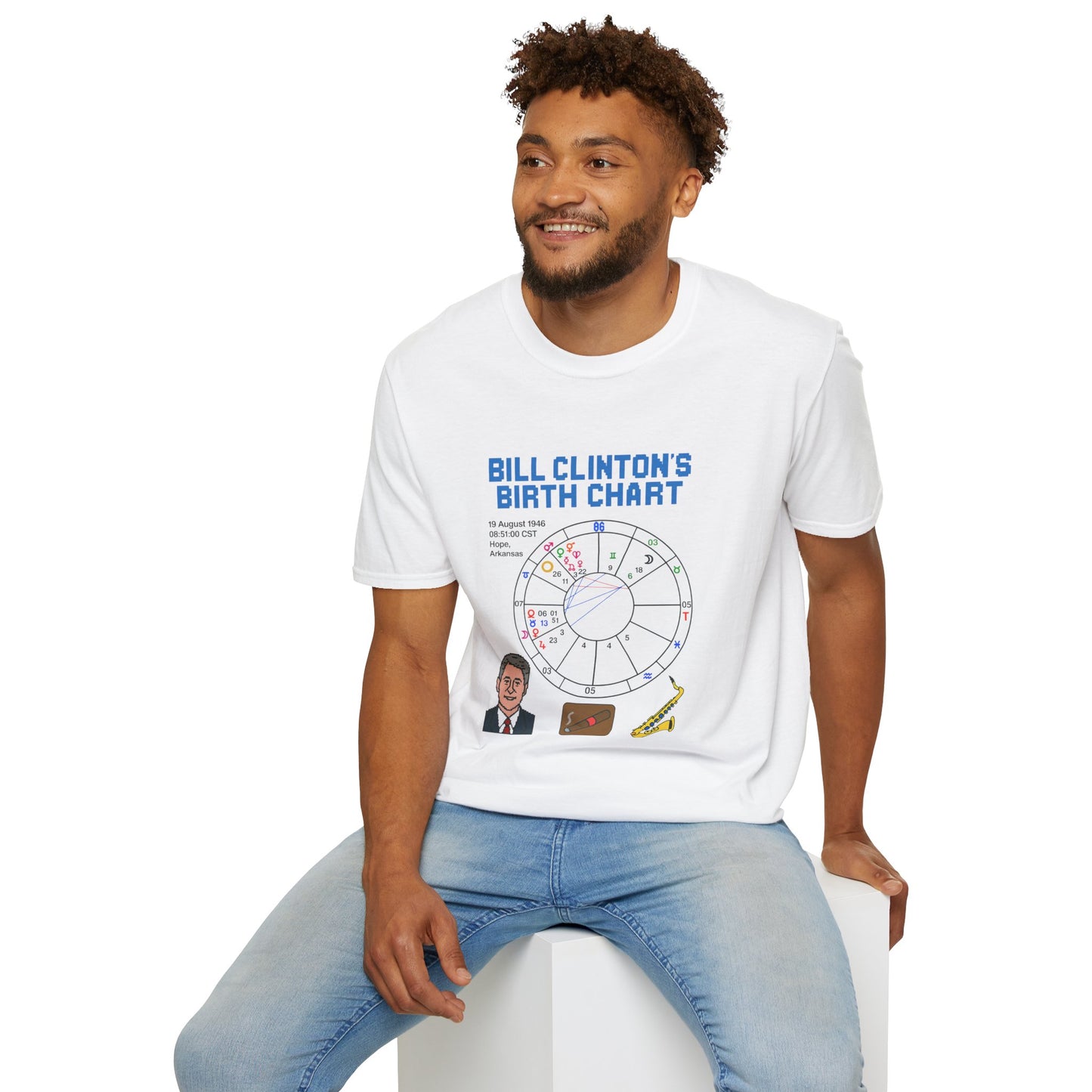 Slick Willy Birth Chart T-Shirt