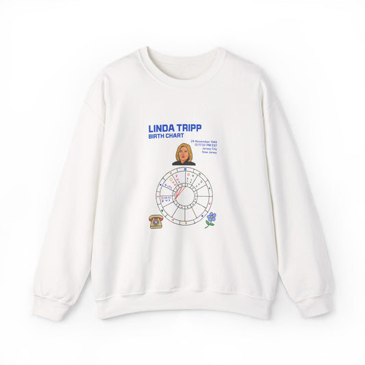 Linda Tripp Birth Chart Sweatshirt