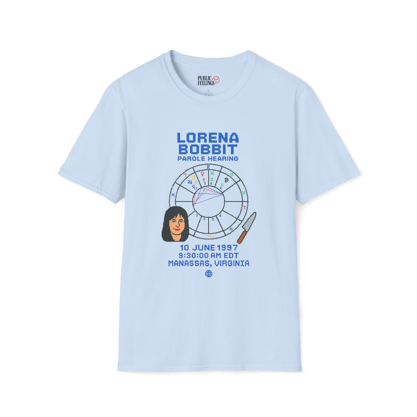 Lorena's Parole Hearing Astrology Chart Tee