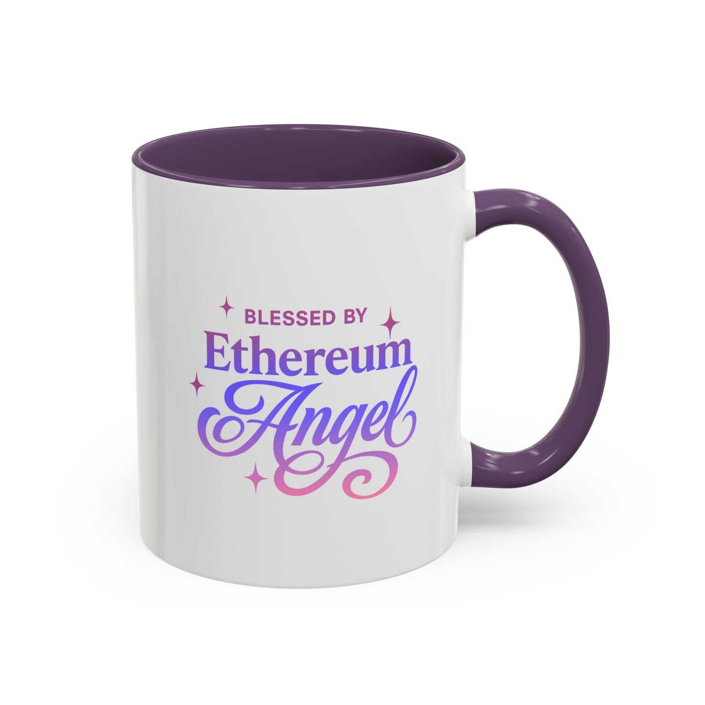 Ethereum Angel Coffee Mug - Blessed by Ethereum Angel - Mythical Gift, Unique Mug, Spiritual Decor, Coffee Lovers, Crypto Gifts