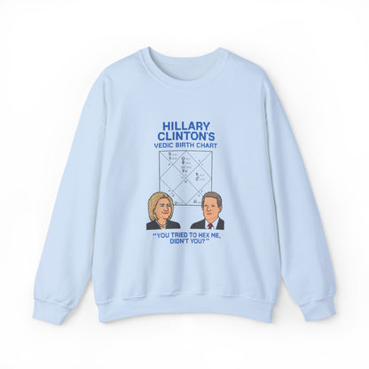 Hillary Clinton's Vedic Birth Chart Sweatshirt, Astrology Sweatshirt