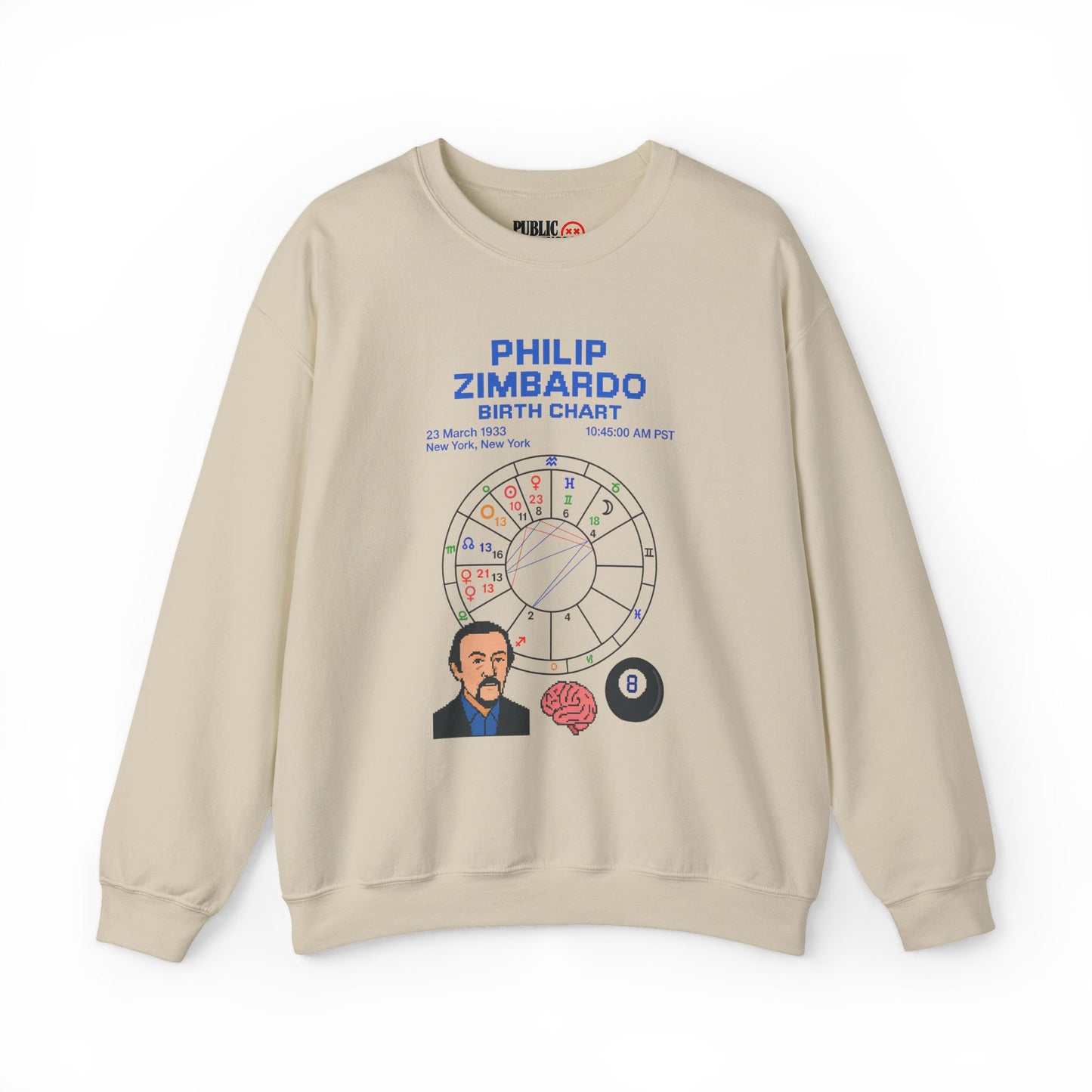 Dr. Zimbardo Birth Chart Sweatshirt