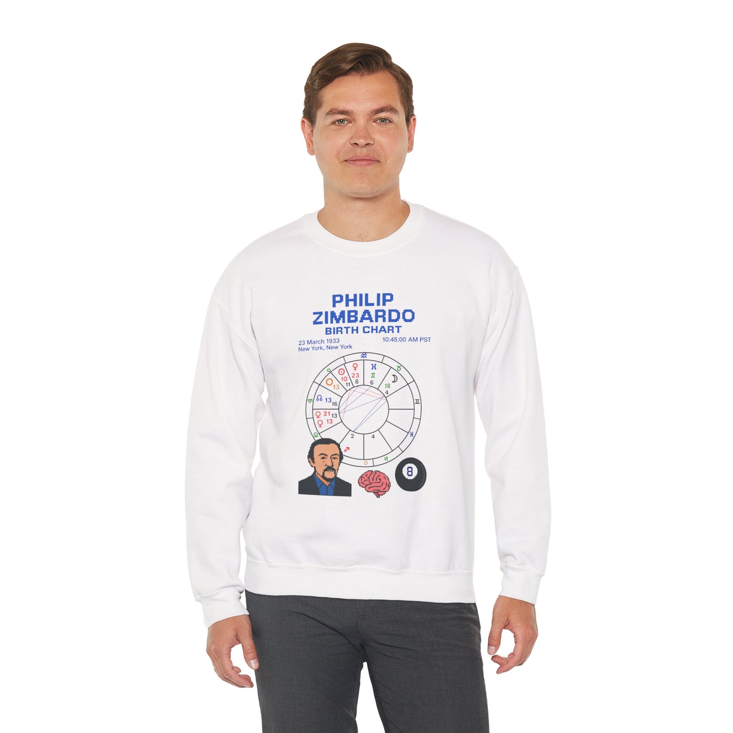 Dr. Zimbardo Birth Chart Sweatshirt