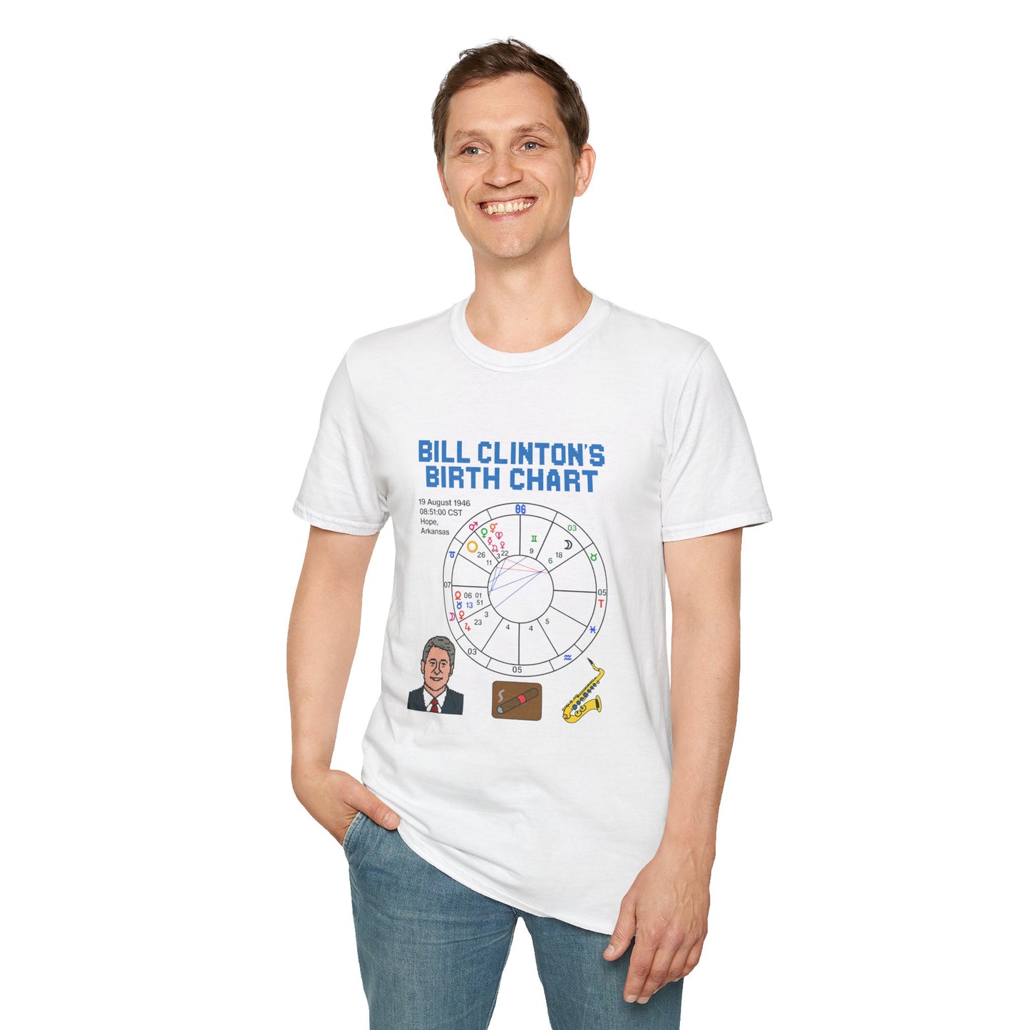Slick Willy Birth Chart T-Shirt