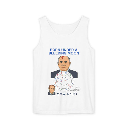 Astrological Birth Chart Tank Top - Gorbachev - Born Under a Blood Moon (Unisex)