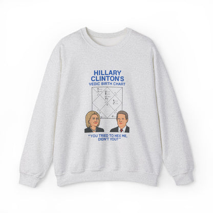 Hillary Clinton's Vedic Birth Chart Sweatshirt, Astrology Sweatshirt